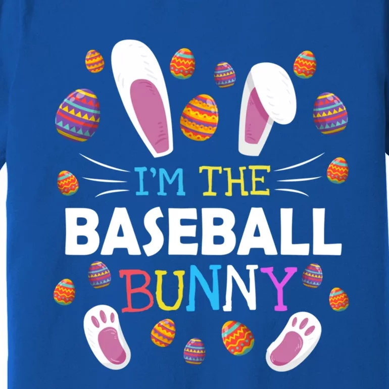 I'm The Baseball Bunny Matching Family Funny Easter Costume Funny Gift Premium T-Shirt