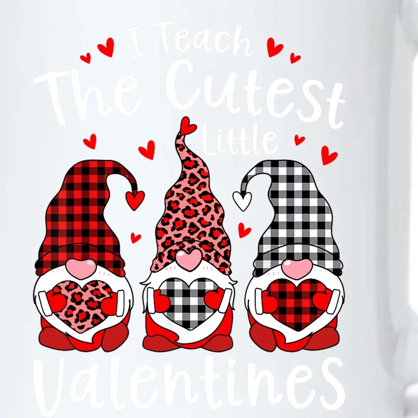 I Teach Cutest Little Valentines Gnome Kindergarten Teachers Black Color Changing Mug