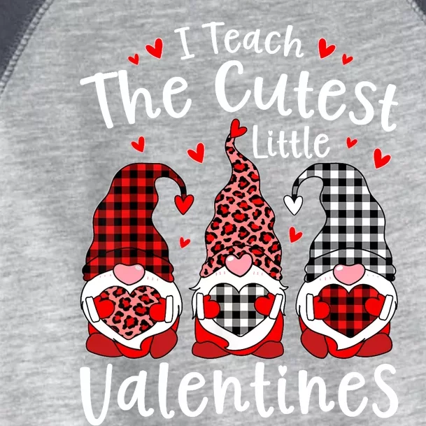 I Teach Cutest Little Valentines Gnome Kindergarten Teachers Toddler Fine Jersey T-Shirt