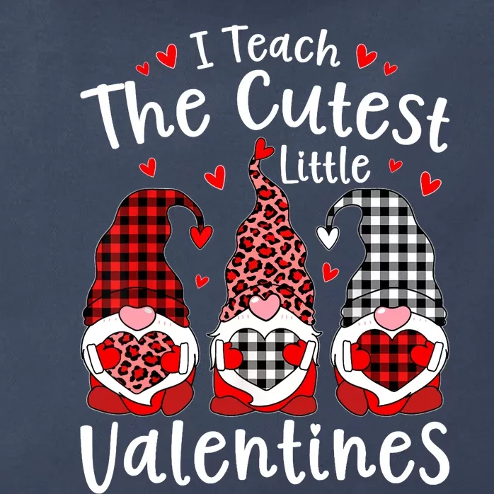 I Teach Cutest Little Valentines Gnome Kindergarten Teachers Zip Tote Bag