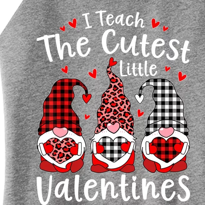 I Teach Cutest Little Valentines Gnome Kindergarten Teachers Women’s Perfect Tri Rocker Tank