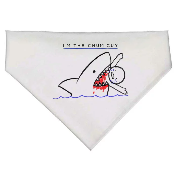 I’m The Chum Guy Funny Shark Fishing USA-Made Doggie Bandana