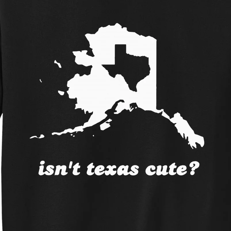 IsnT Texas Cute Outline Fits In Alaska Tall Sweatshirt