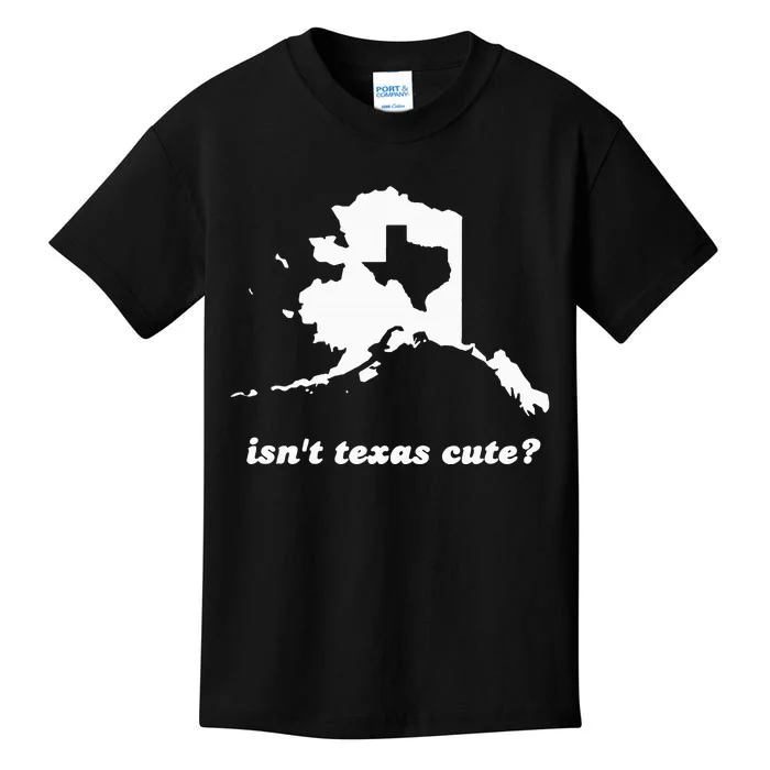 IsnT Texas Cute Outline Fits In Alaska Kids T-Shirt