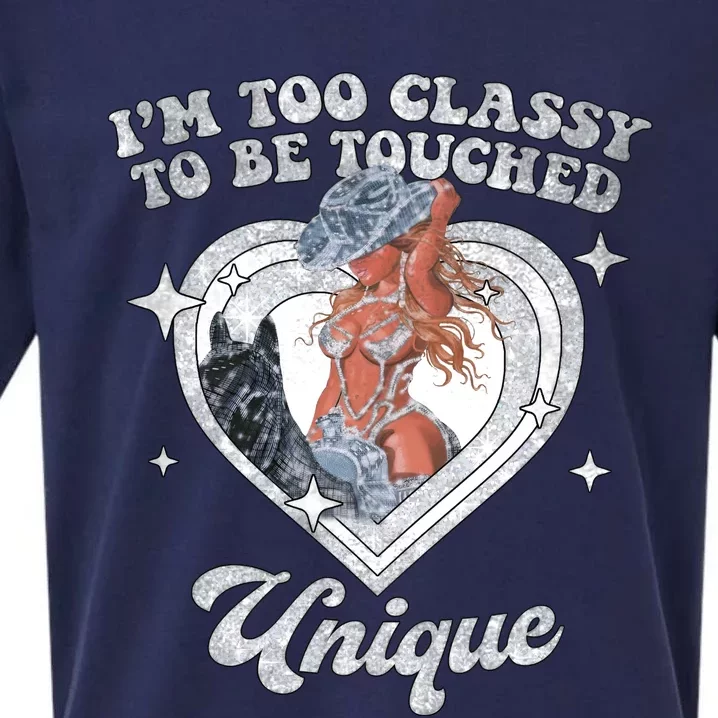 Im Too Classy To Be Touched Unique Retro Tour Sueded Cloud Jersey T-Shirt