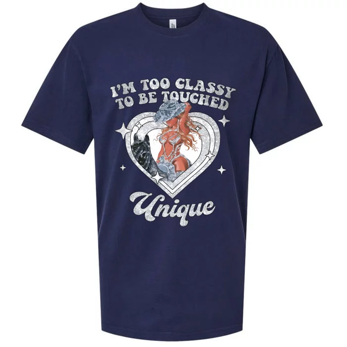 Im Too Classy To Be Touched Unique Retro Tour Sueded Cloud Jersey T-Shirt