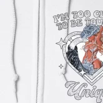 Im Too Classy To Be Touched Unique Retro Tour Full Zip Hoodie