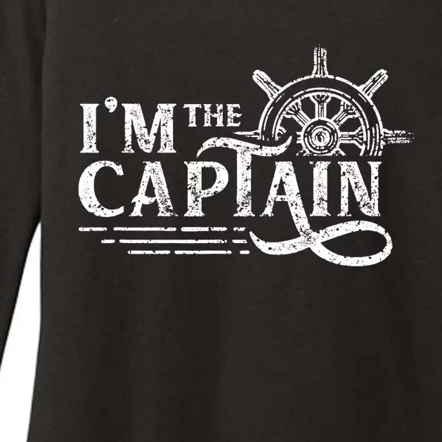 I'm The Captain Skipper Lover Ship Boat Owner Womens CVC Long Sleeve Shirt