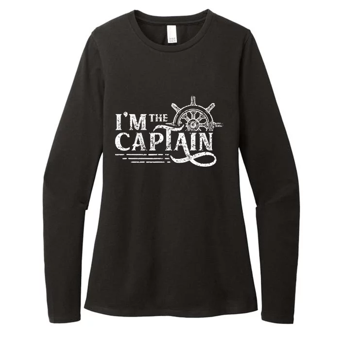 I'm The Captain Skipper Lover Ship Boat Owner Womens CVC Long Sleeve Shirt