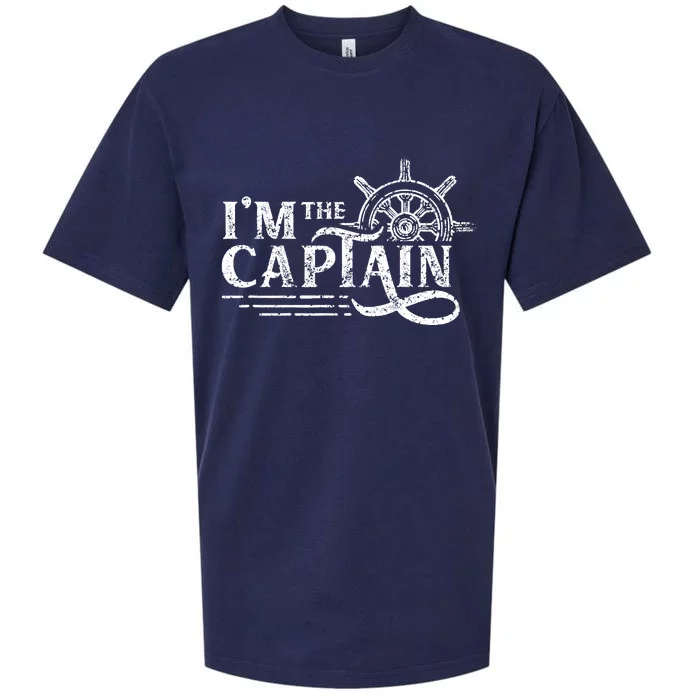 I'm The Captain Skipper Lover Ship Boat Owner Sueded Cloud Jersey T-Shirt