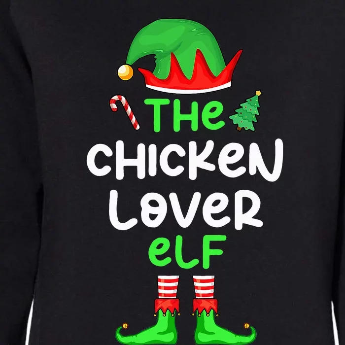 I'm The Chicken Lover Elf Xmas Matching Pajama Womens California Wash Sweatshirt