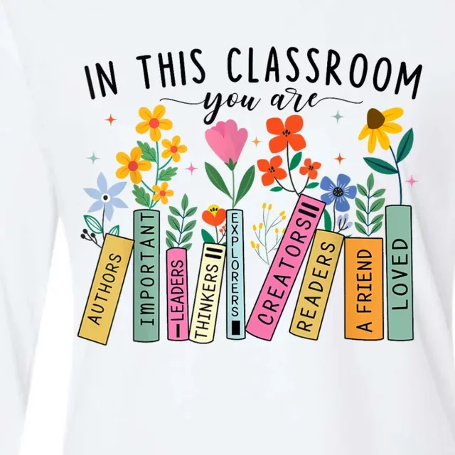 In This Classroom You Are Back To School 2024 Womens Cotton Relaxed Long Sleeve T-Shirt