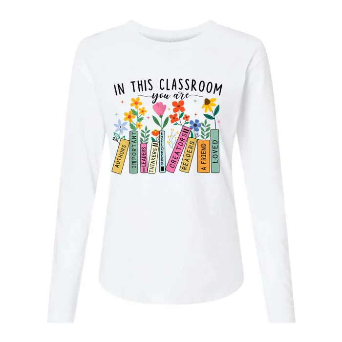 In This Classroom You Are Back To School 2024 Womens Cotton Relaxed Long Sleeve T-Shirt