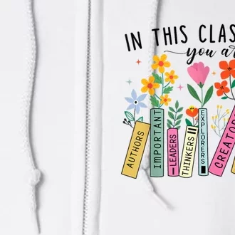 In This Classroom You Are Back To School 2024 Full Zip Hoodie