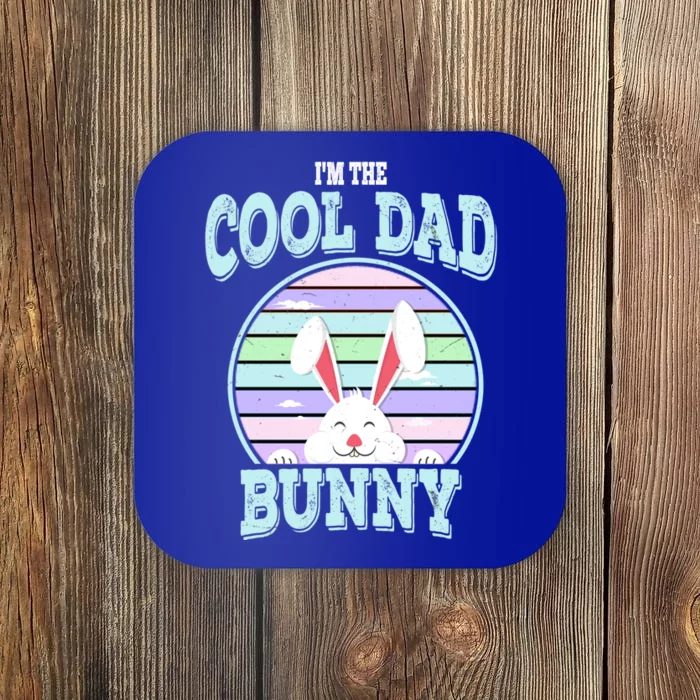 I'm The Cool Dad Bunny Matching Family Easter Sunday Gift Coaster