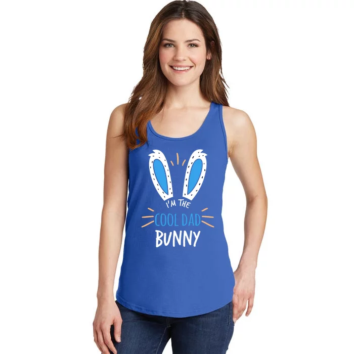 I'm The Cool Dad Bunny Matching Family Easter Sunday Gift Ladies Essential Tank