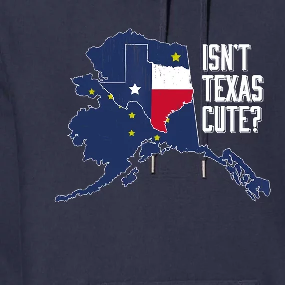 Isnt Texas Cute Alaska Home AK State Design Premium Hoodie