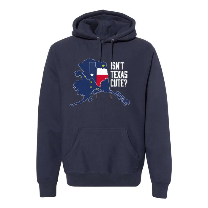 Isnt Texas Cute Alaska Home AK State Design Premium Hoodie