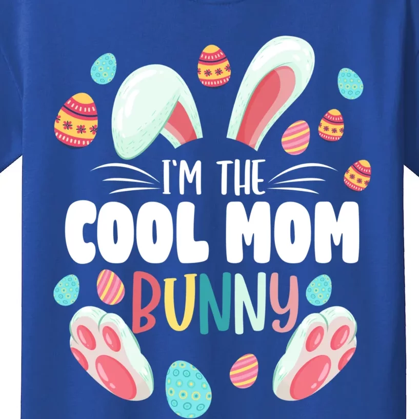 I'm The Cool Mom Bunny Matching Family Easter Party Funny Gift Kids T-Shirt