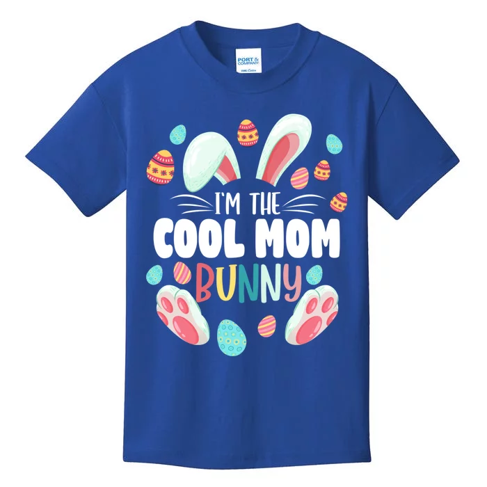 I'm The Cool Mom Bunny Matching Family Easter Party Funny Gift Kids T-Shirt