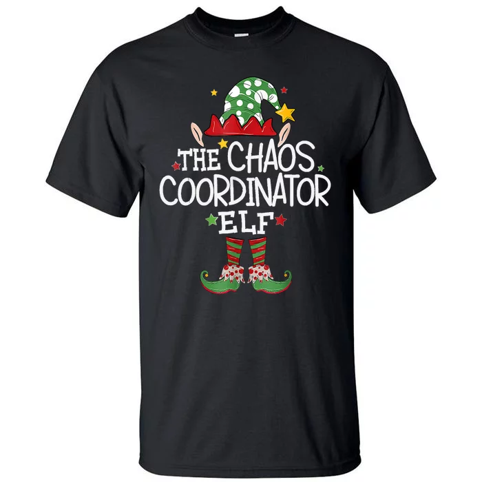 IM The Chaos Coordinator Elf Funny Christmas Matching Elf Tall T-Shirt