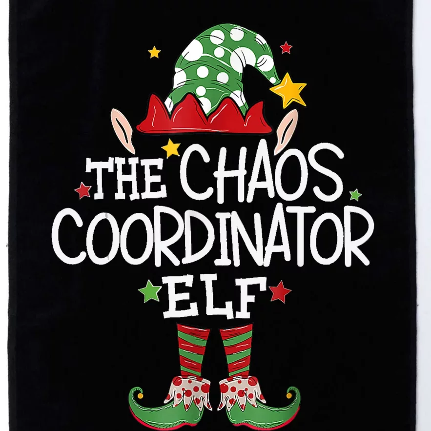 IM The Chaos Coordinator Elf Funny Christmas Matching Elf Platinum Collection Golf Towel