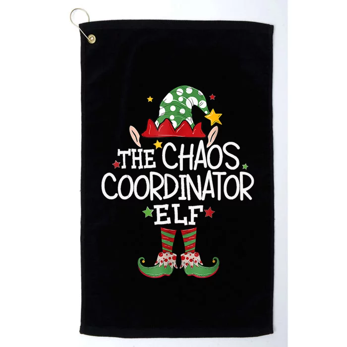 IM The Chaos Coordinator Elf Funny Christmas Matching Elf Platinum Collection Golf Towel