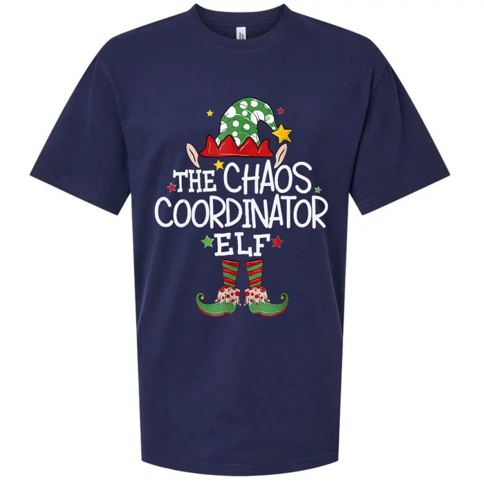 IM The Chaos Coordinator Elf Funny Christmas Matching Elf Sueded Cloud Jersey T-Shirt