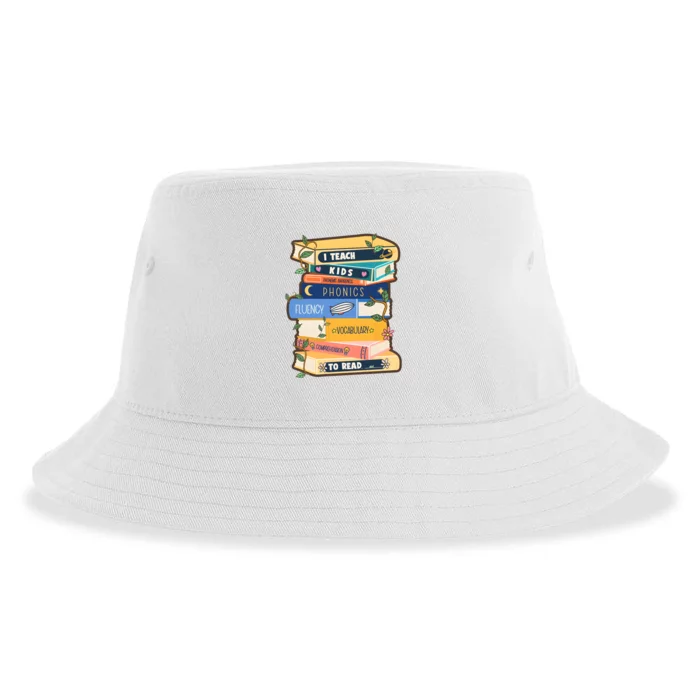 I Teach Child To Read Bookworm Sustainable Bucket Hat