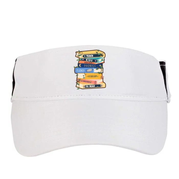 I Teach Child To Read Bookworm Adult Drive Performance Visor