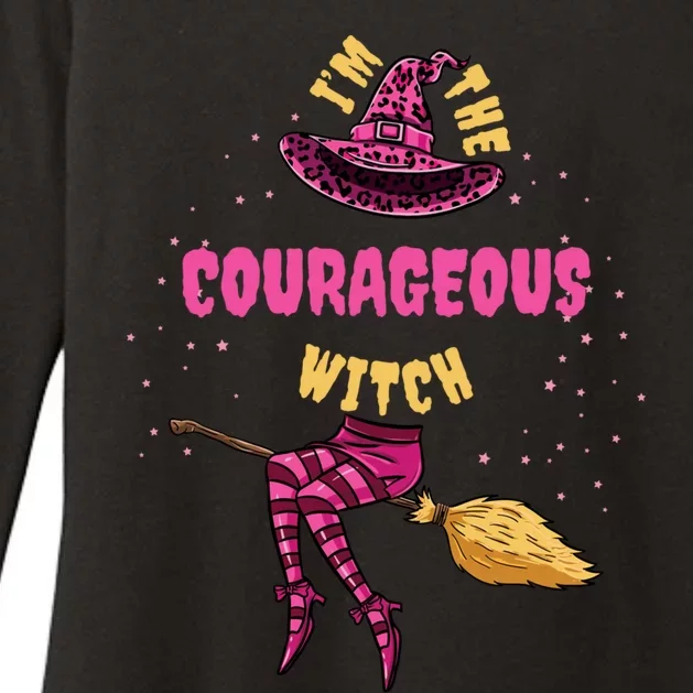 Im The Courageous Witch Halloween Matching Gift Womens CVC Long Sleeve Shirt