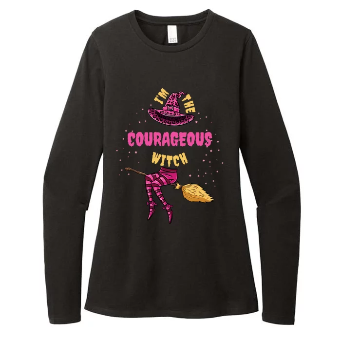 Im The Courageous Witch Halloween Matching Gift Womens CVC Long Sleeve Shirt