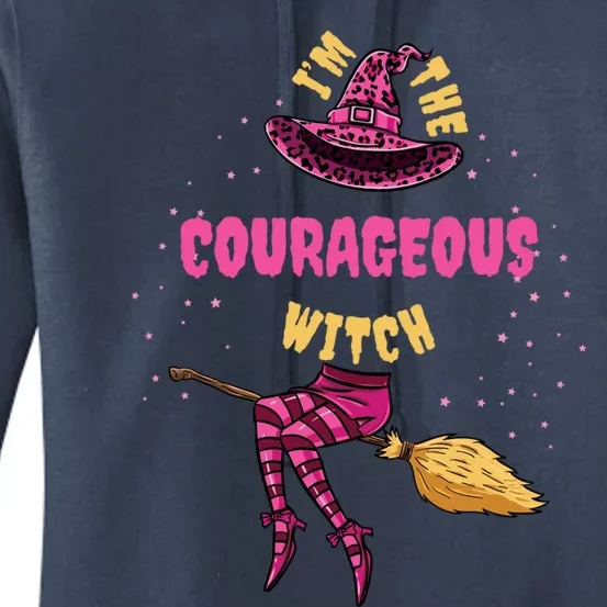 Im The Courageous Witch Halloween Matching Gift Women's Pullover Hoodie