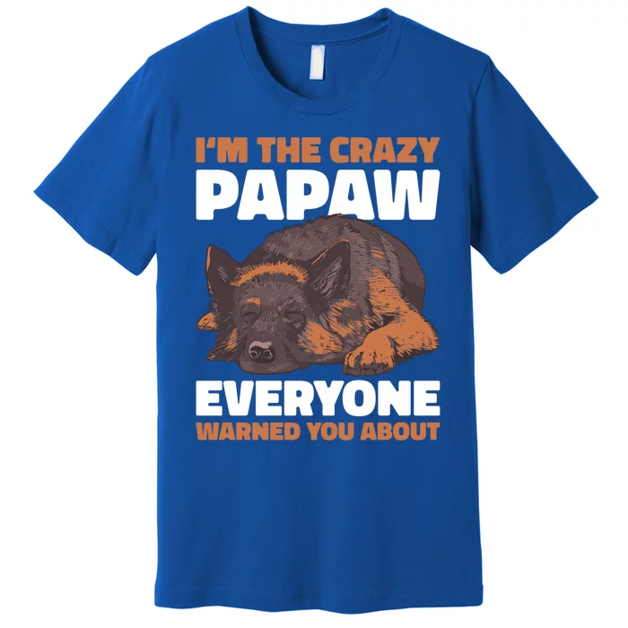 I'm The Crazy Papaw Everyone Warned You For Father's Day Great Gift Premium T-Shirt