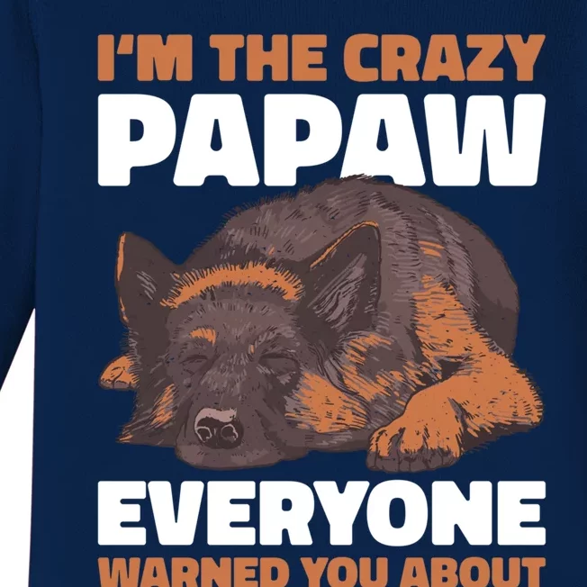 I'm The Crazy Papaw Everyone Warned You For Father's Day Great Gift Baby Long Sleeve Bodysuit