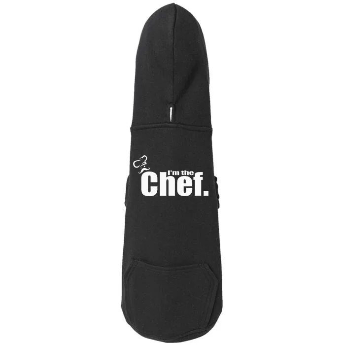 I'm The Chef Funny Cook Chef Cooking Chef Chef's Hat Doggie 3-End Fleece Hoodie