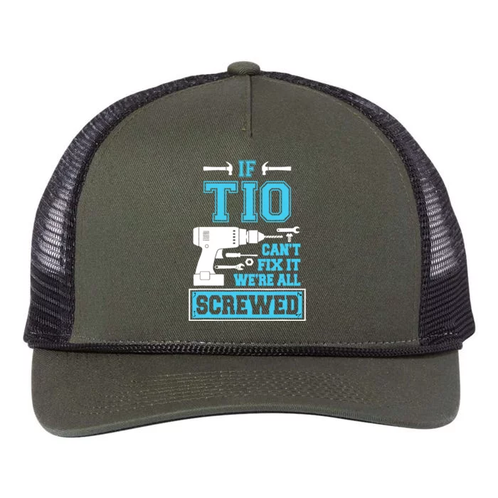 If Tio CanT Fix It WeRe All Screwed Fathers Day Retro Rope Trucker Hat Cap