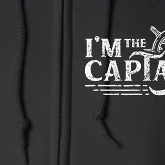 Im The Captain Skipper Lover Ship Boat Owner Full Zip Hoodie