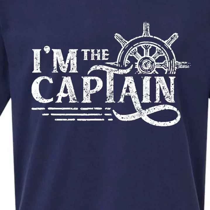 Im The Captain Skipper Lover Ship Boat Owner Sueded Cloud Jersey T-Shirt