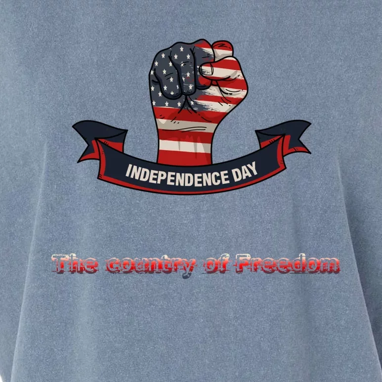 Independence The Country Of Freedom Design By Ronroyal#4 Gift Garment-Dyed Women's Muscle Tee