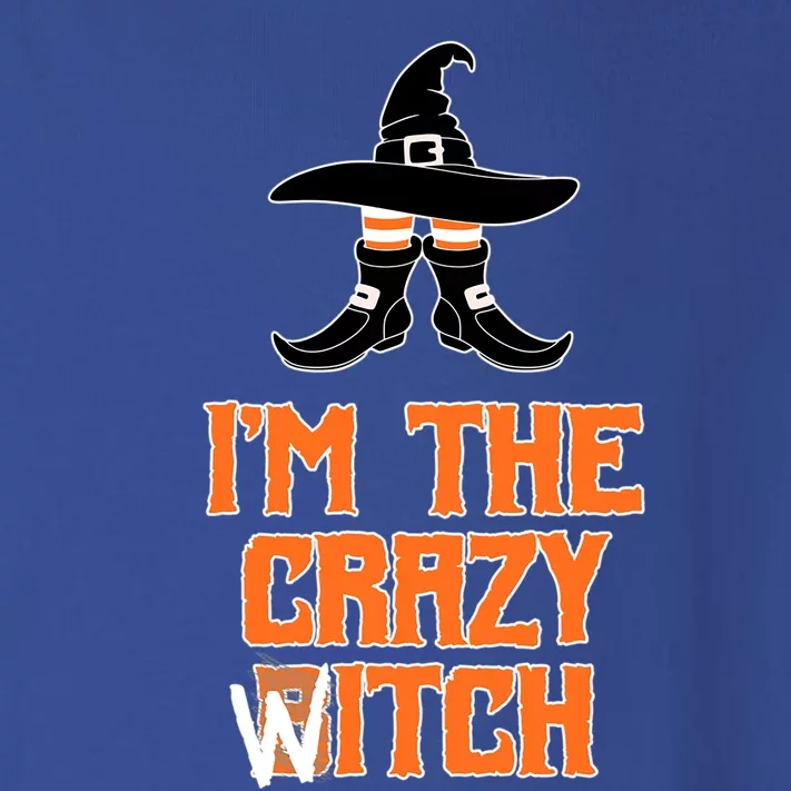 I’M The Crazy Witch ’S Halloween Saying Top Gift Toddler Long Sleeve Shirt