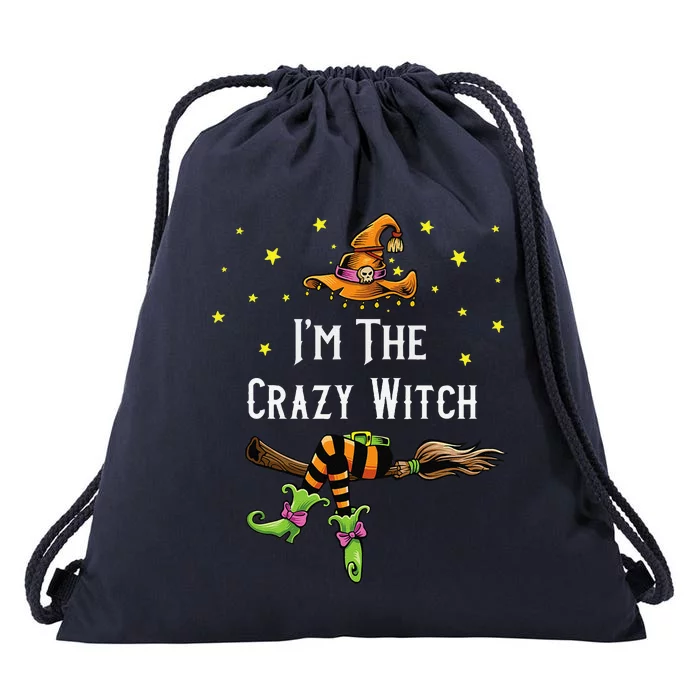 Im The Crazy Witch Halloween Matching Group Costume Drawstring Bag