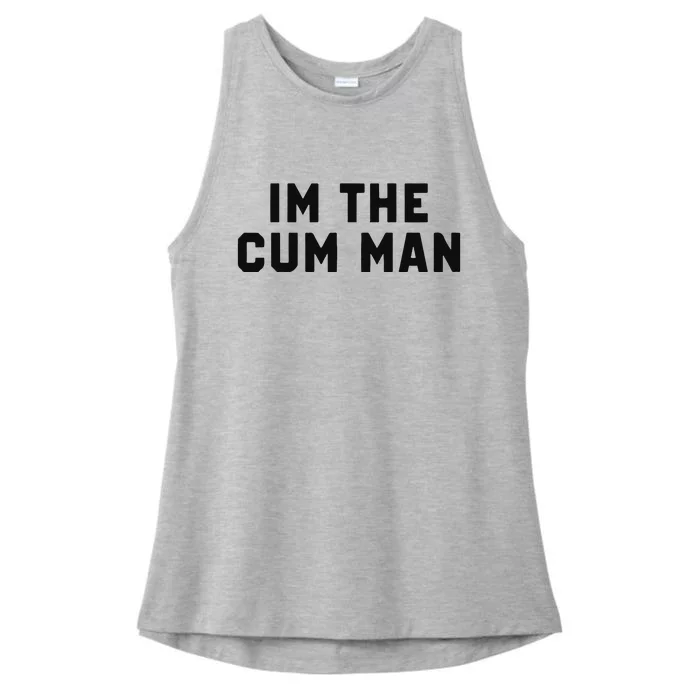 In The Cum Man Ladies Tri-Blend Wicking Tank