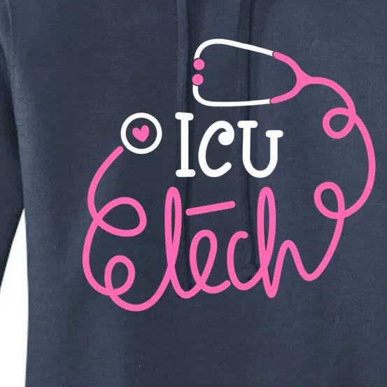 Icu Tech Critical Care Technologist Intensive Care Unit Tech Gift Women's Pullover Hoodie