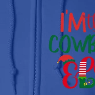 IM The Cow Elf Matching Group Family Christmas Pajama Great Gift Full Zip Hoodie