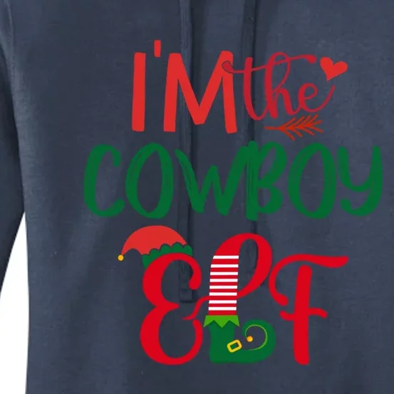 IM The Cow Elf Matching Group Family Christmas Pajama Great Gift Women's Pullover Hoodie