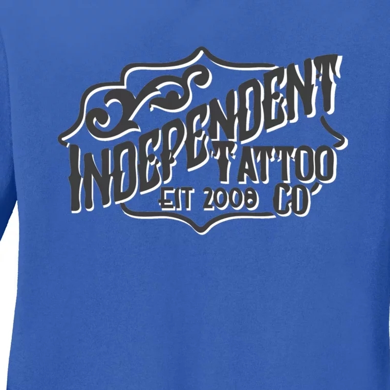 Independent Tattoo Company Classic Logo Ladies Long Sleeve Shirt