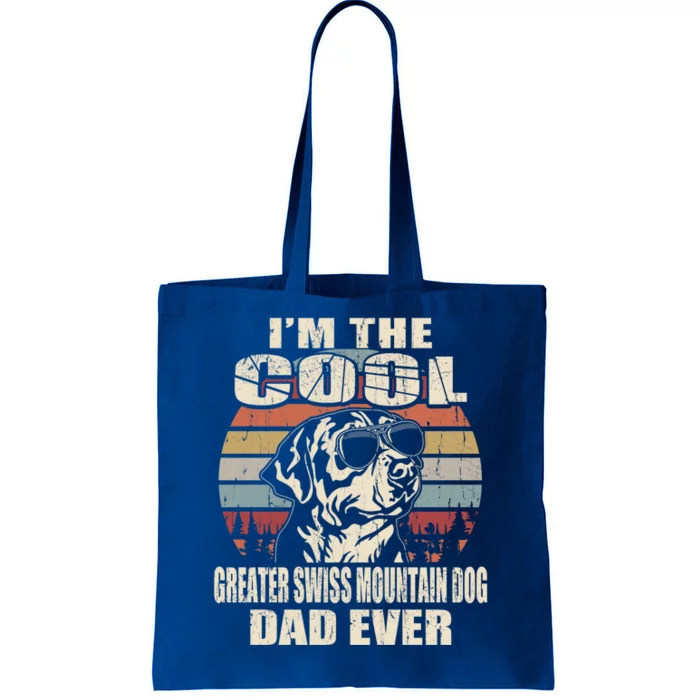 Im The Cool Greater Swiss Mountain Dog Dad Ever Vintage Gift Tote Bag