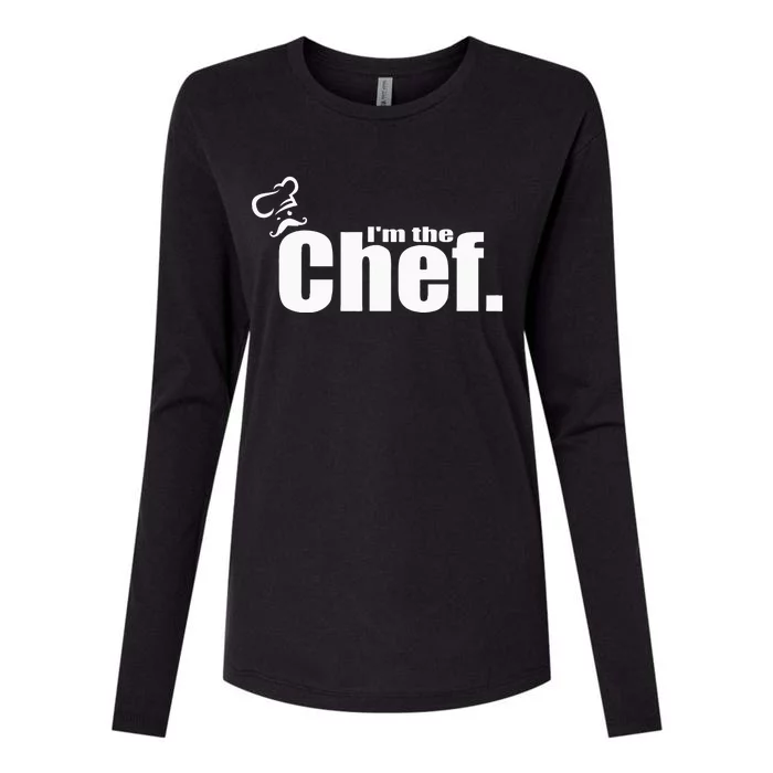 I'm The Chef Funny Cook Chef Cooking Chef Chef's Hat Womens Cotton Relaxed Long Sleeve T-Shirt