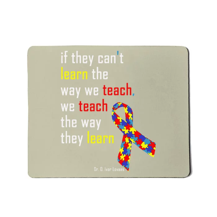 If They Can't.. Autism Awarness Puzzle Mousepad